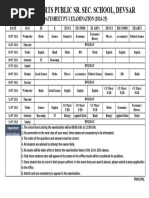 Datesheet PT-1 - 9 To 12-July