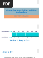 Chapter 5 - Array, Pointers and String