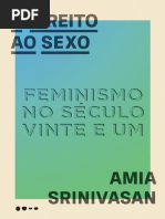 O Direito Ao Sexo - Amia Srinivasan