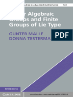 Malle, Testerman - Linear Algebraic Groups and Finite Groups of Lie Type-Cambridge University Press (2011)