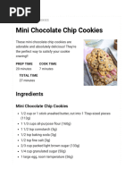 Mini Chocolate Chip Cookies - Chelsweets