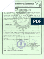 GMP Certificate