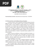 Relatório X Da Disciplina de Cardiorrespirátoria II