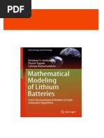 Mathematical Modeling of Lithium Batteries: From Electrochemical Models To State Estimator Algorithms 1st Edition Krishnan S. Hariharan