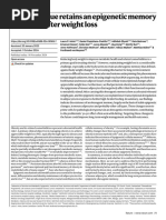 Adipose Tissue Retains An Epigenetic Memory of Obesity After Weight Loss