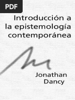 DANCY, J. - LIBRO - Introduccion A La Epistemologia Contemporanea