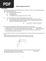 Physics Questions A2