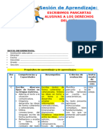 2° Sesión Día 5 Com Escribimos Pancartas Alusivas A Los Derechos Del Niño