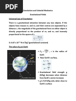 Lesson 1 - Gravitation and Gravitational Field