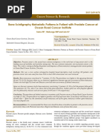 Bone Scintigraphy Metastatic Patterns in Patient With Prostate Cancer at Ocean Road Cancer Institute
