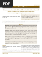 Anticancer and Antioxidant Effects of Bioactive Extracts From Monk Fruit (Siraitia Grosvenori) With Potential Clinical Implications