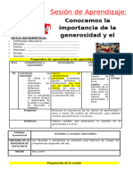 6° Grado Dia 5 Ps. Conocemos La Importancia de La Generosidad y El Amor