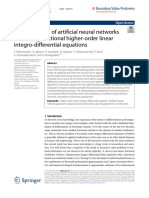 An Application of Artificial Neural Networks For Solving Fractional Higher-Order Linear Integro-Differential Equations