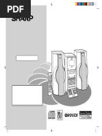 Sharp cd-md3000 User Manual