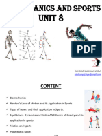 12th Unit 8 Biomechanics and Sports