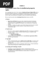 Intellectual Property Rights (OBA433)