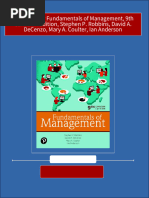 Test Bank For Fundamentals of Management, 9Th Canadian Edition, Stephen P. Robbins, David A. Decenzo, Mary A. Coulter, Ian Anderson