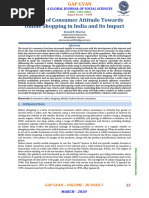 (35-54) A Study of Consumer Attitude Towards Online Shopping in India and Its Impact