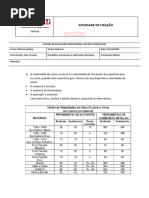 Atividade 01 Introducao A Fabricacao Mecanica