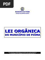 Lei Organica Do Municipio de Piumatexto Original Consol