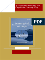 Instant Access To Fundamentals of Environmental Sampling and Analysis 1. Auflage Edition Chunlong Zhang Ebook Full Chapters