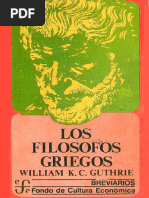 Los Filósofos Griegos - William K. C. Guthrie