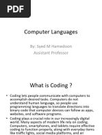 Lecture 5 Programming Languages