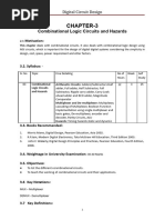 DCD - Combinational Logic Circuits and Hazards - Doc-1