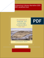 The Emergence of American Literary Narrative 1820 1860 Jonathan Arac All Chapters Instant Download