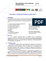 Bases para El Vi Concurso Provincial de Declamación de Estudiantes y Iv Concurso Provincial de Declamación Magisterial