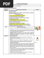 4 Años - Actividad Del 21 de Noviembre