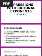 Expressions With Rational Exponents