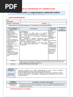 4° Ses - Comu Mier 27 Presentamos y Exponemos Material - Acr