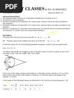 Class 10 Term 2 Maths Paper