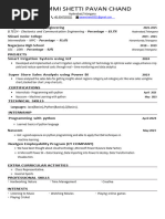 Pavanchand Resume