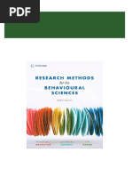 Instant Download Research Methods For The Behavioural Sciences - Ebook PDF PDF All Chapter