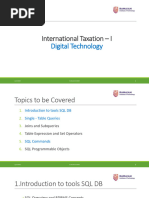 International Taxation - I: Digital Technology