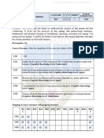 CST466 Datamining Syllabus