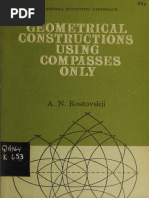 Geometrical Constructions Using Compasses Only