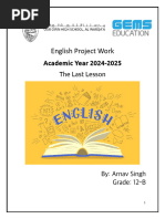 English Project - Arnav Singh - 12B