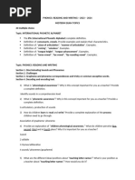 Midterm Exam - Topics 2023-24