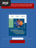 Instant Download Solution Manual For Core Concepts of Information Technology Auditing Hunton Bryant Bagranoff PDF All Chapter