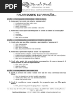 Psicoeducação - Falar de Separação Com Filhos