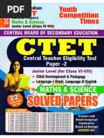 Yct 2023 Ctet Class Vi To Viii Math and Science Solved Paper English