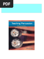 Instant Access To Teaching Percussion, Enhanced, Spiral Bound Version 3rd Edition Gary D. Cook Ebook Full Chapters