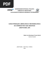 Caracterização Limnológica e Microbiológica