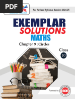 Class X Maths Exampler Solution Chapter 9 - Circles