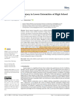 Analysis of Sports Injury in Lower Extremities of High School Taekwondo Athletes