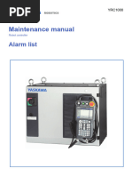 Maintenance Manual: Alarm List