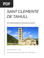 Sant Clemente de Tahull. Trabajo 1º Trimestre (Desarrollo)